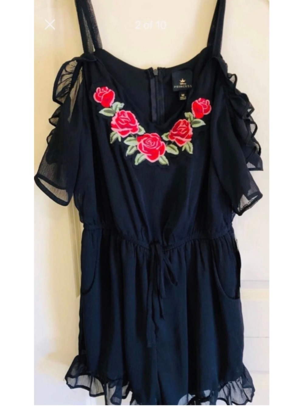 Disney Princess Belle Rose Romper Lingerie Teddy. Size M. Brand new. Sexy sheer - Picture 2 of 10